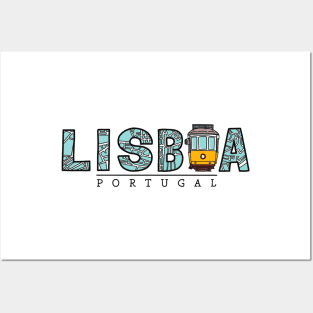 Lisbon Tram Posters and Art